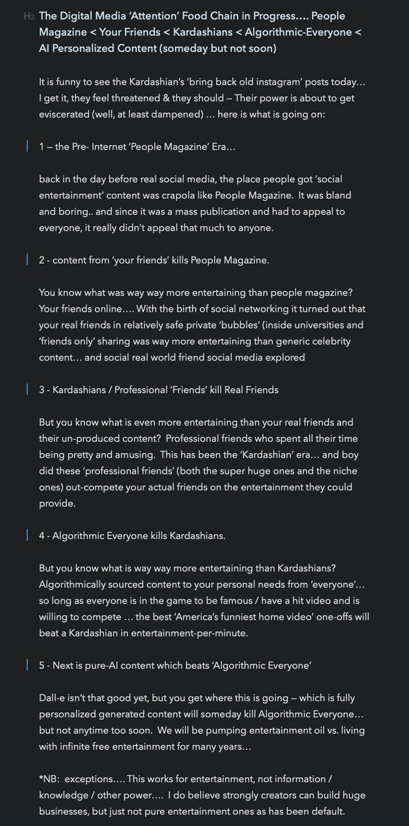 the attention food chain