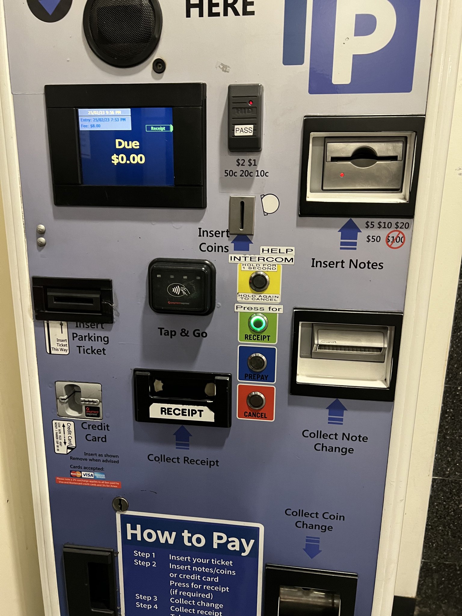 demonic parking kiosk