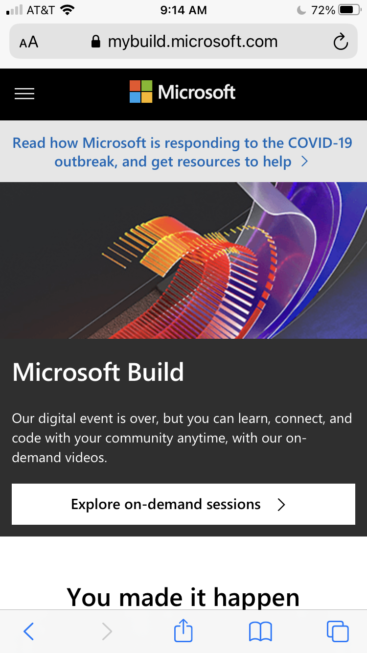 build conf homepage