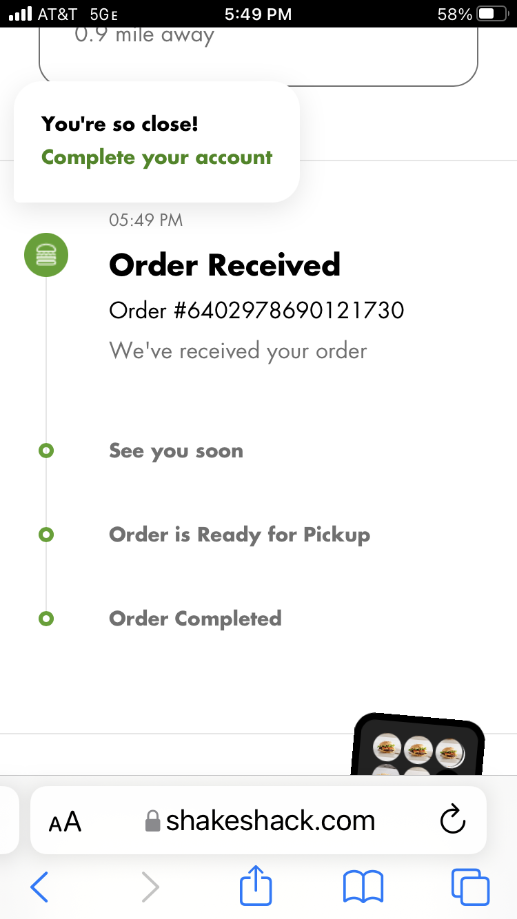 shake shack web flow