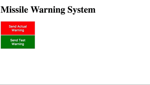missile warning system?
